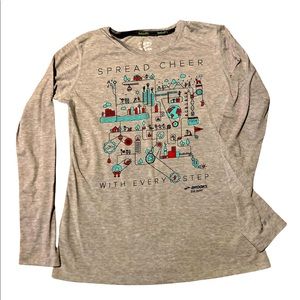 Brooks brand new Spread Cheer running long sleeve shirt XS